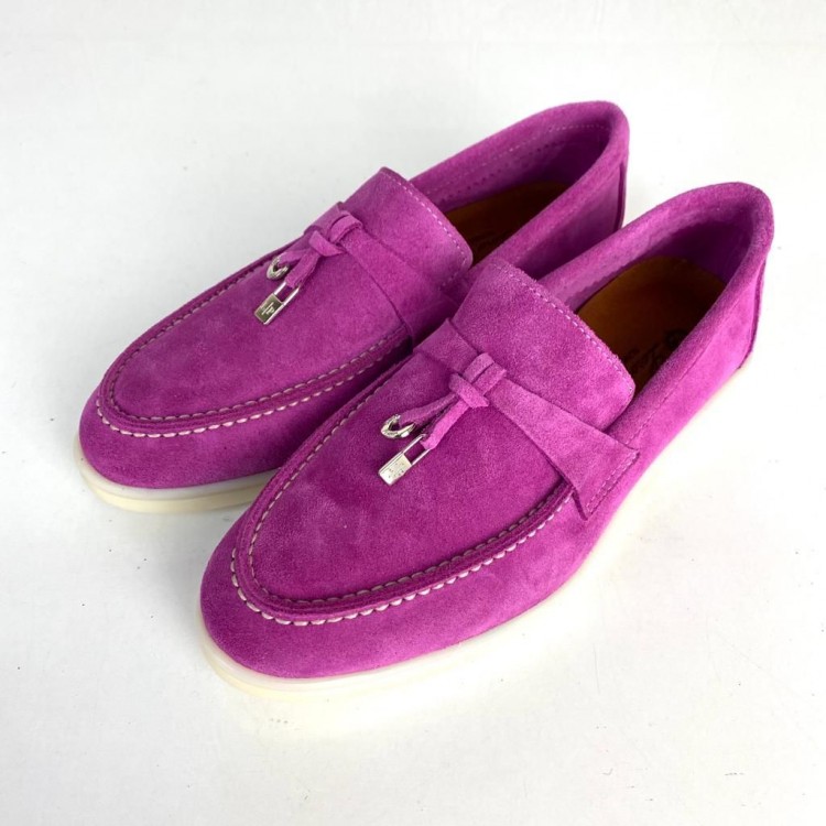 LORO PİANA CHARMS WALK LOAFERS CLASSİC MOR